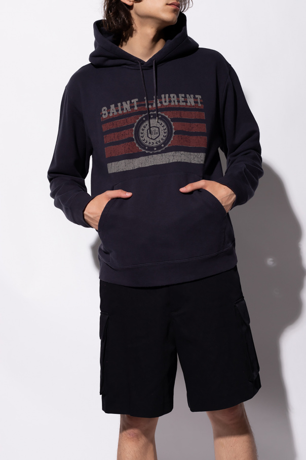 Hoodie with logo Saint Laurent - SchaferandweinerShops Niger Hoodie with logo Saint Laurent - SchaferandweinerShops Niger
